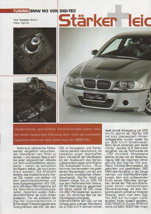 Reprtaje BMW M3 e46